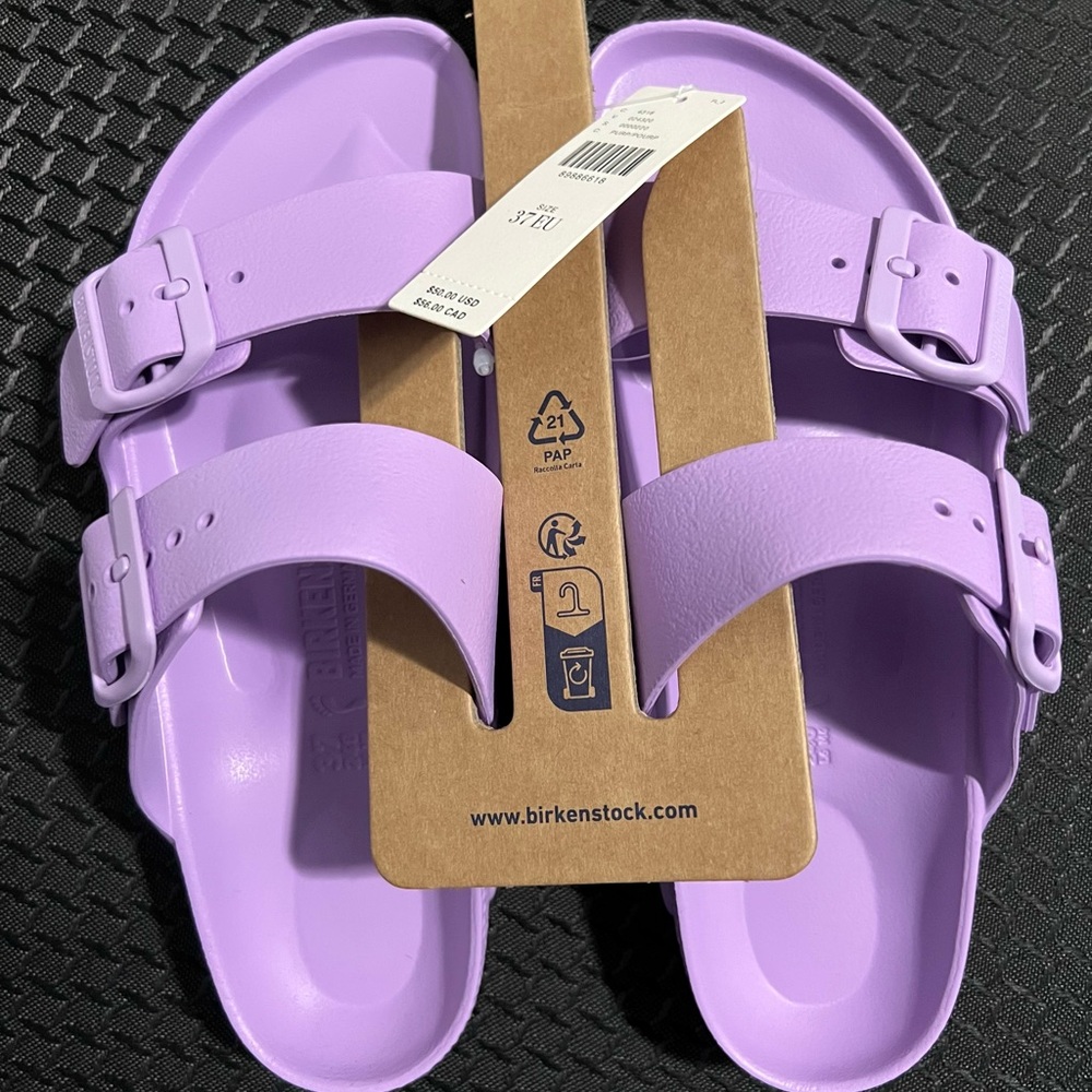 NWT Birkenstock Arizona Eva Sandals size 6-6.5/EU37 Narrow